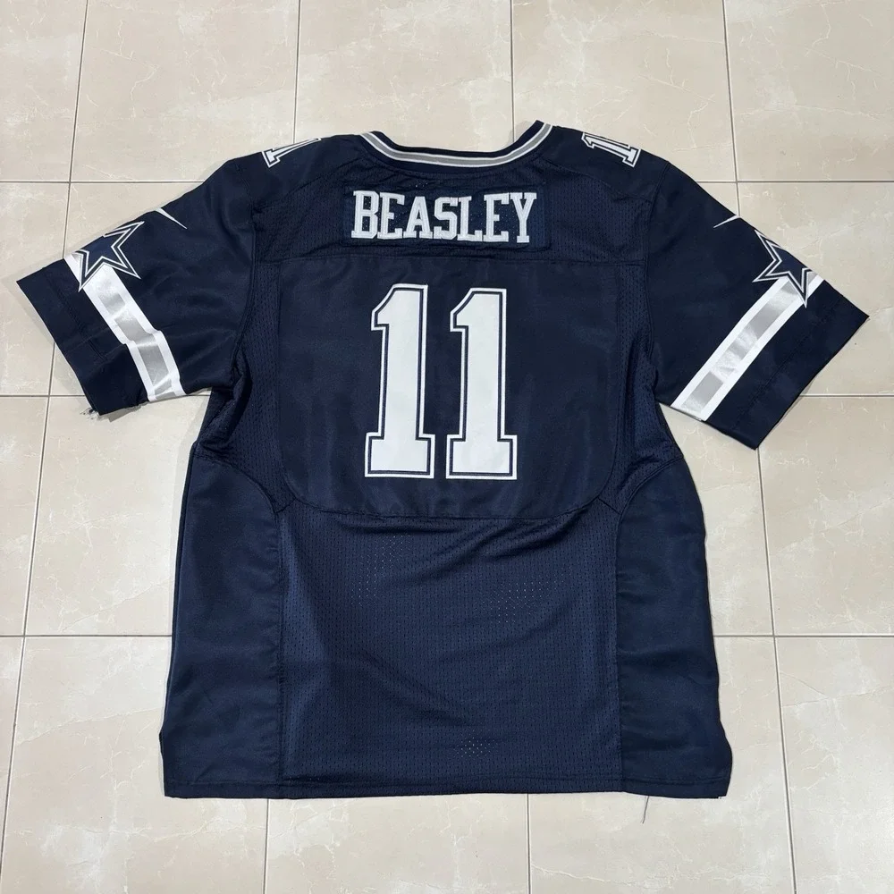 Cole Beasley Jersey Dallas Cowboys Stitched Mens 2XL 52 Blue Nike On Field Sewn
